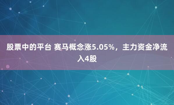 股票中的平台 赛马概念涨5.05%，主力资金净流入4股